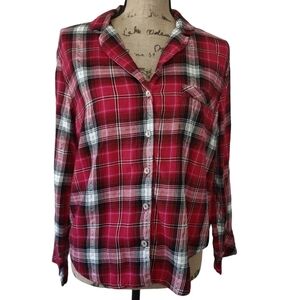 3/$15 Victoria's Secret Plaid Pajama Top - Small